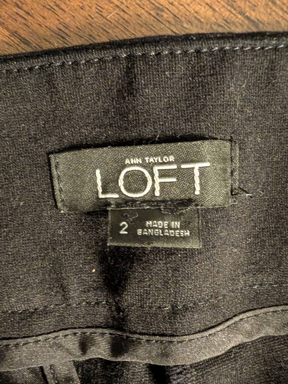 Ann Taylor LOFT Black Straight Work Pants
